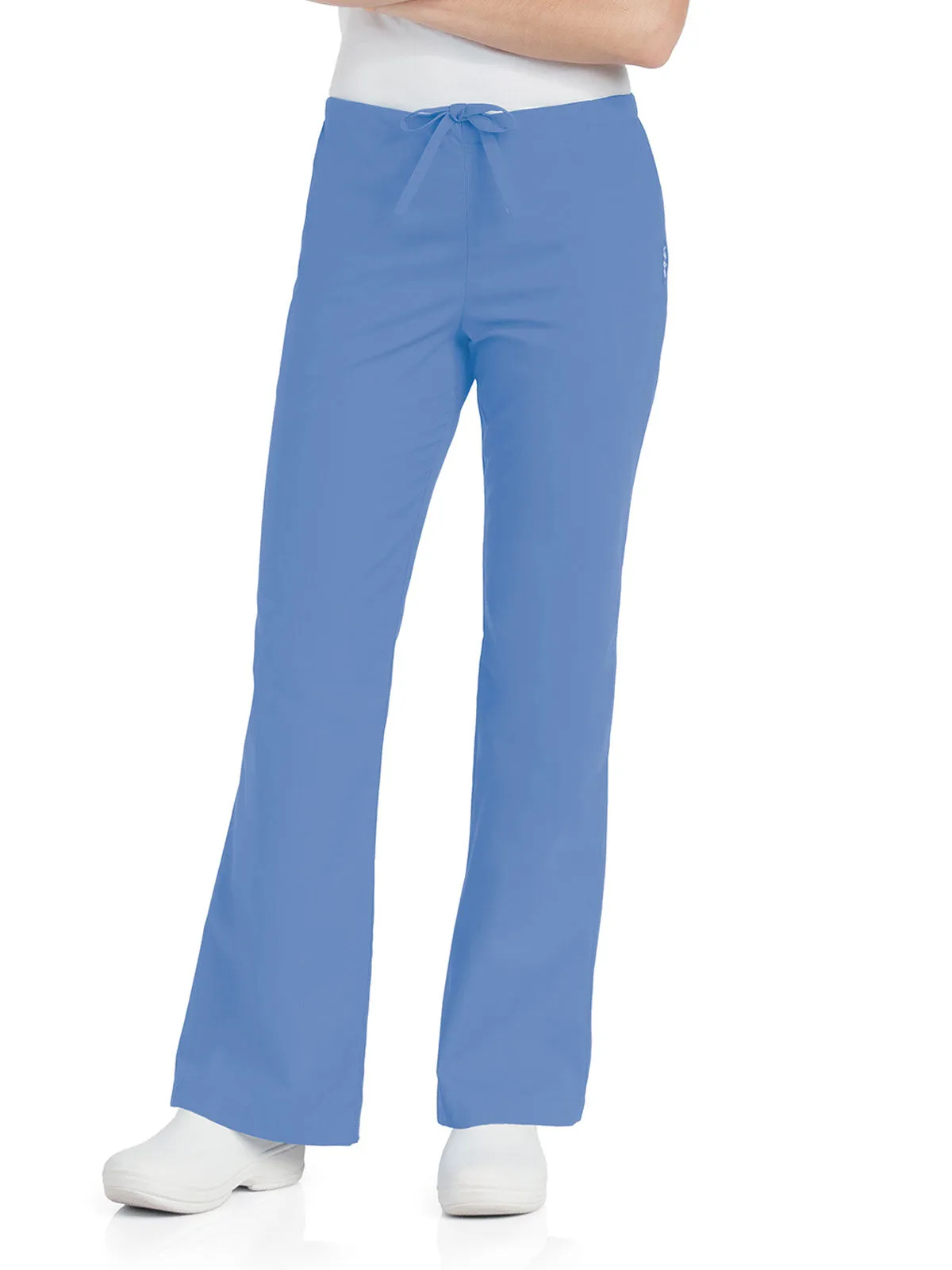 Essentials - Women's Natural Fit Flare Leg Scrub Pants [2]