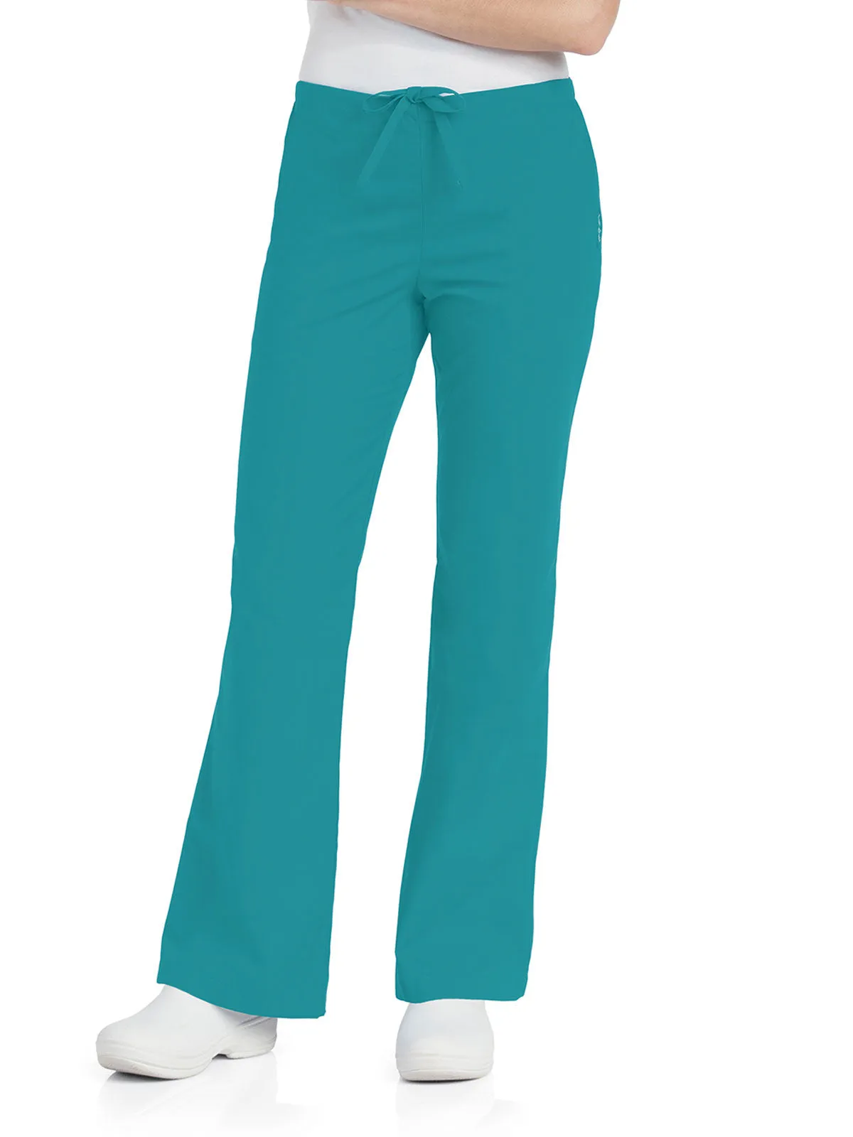 Essentials - Women's Natural Fit Flare Leg Scrub Pants [2]