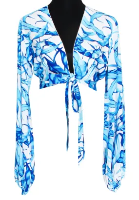 Euphoria - Mystic Forest Cropped Blouse (Off-White)