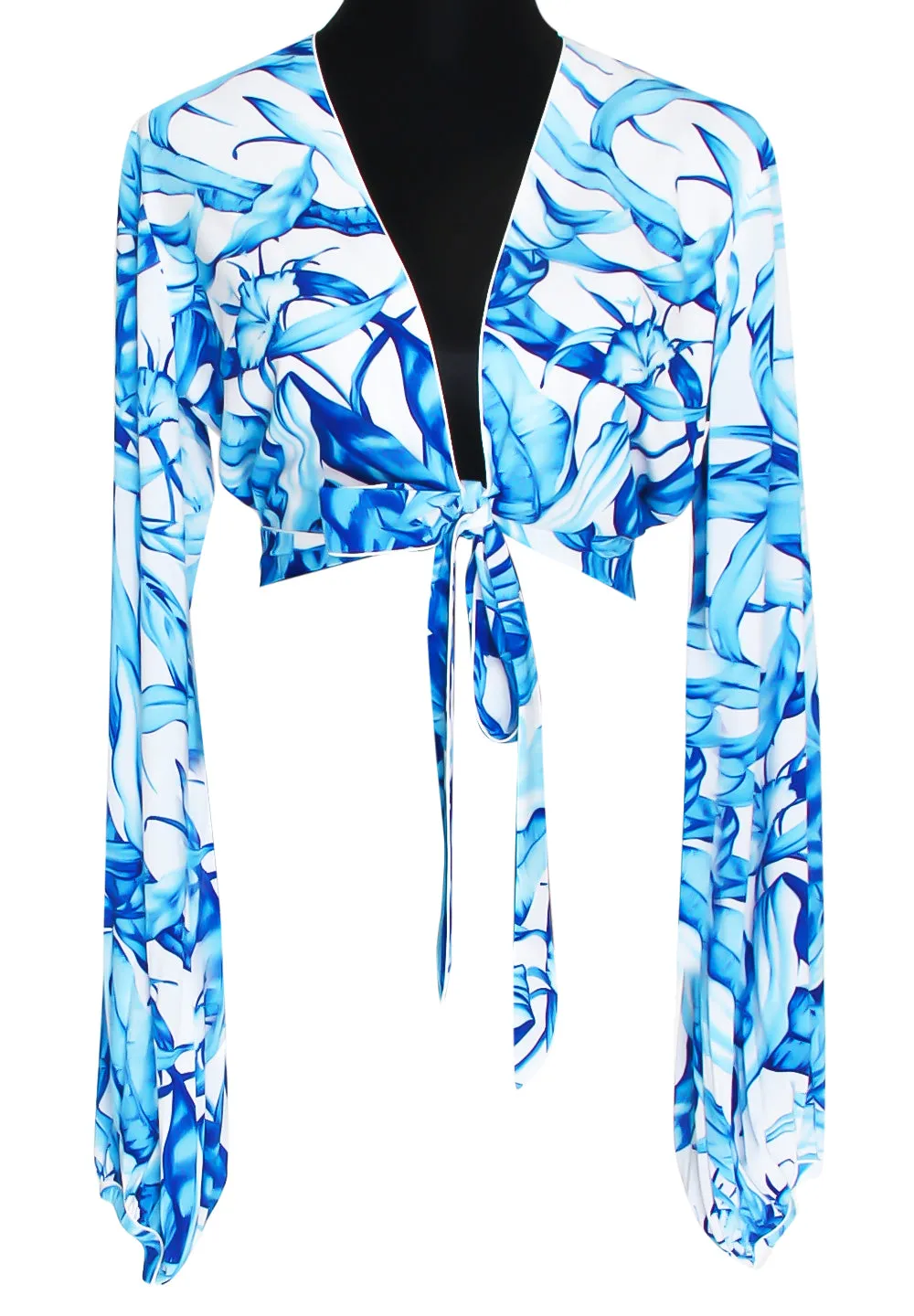 Euphoria - Mystic Forest Cropped Blouse (Off-White)