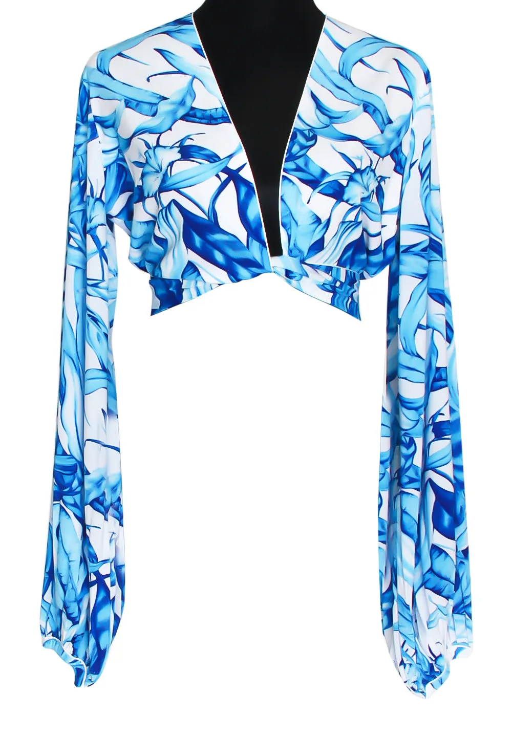 Euphoria - Mystic Forest Cropped Blouse (Off-White)