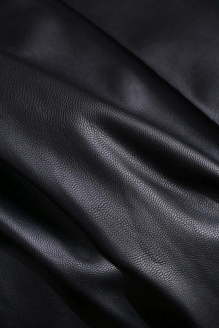 Faux Leather Straight Leg Pantolon