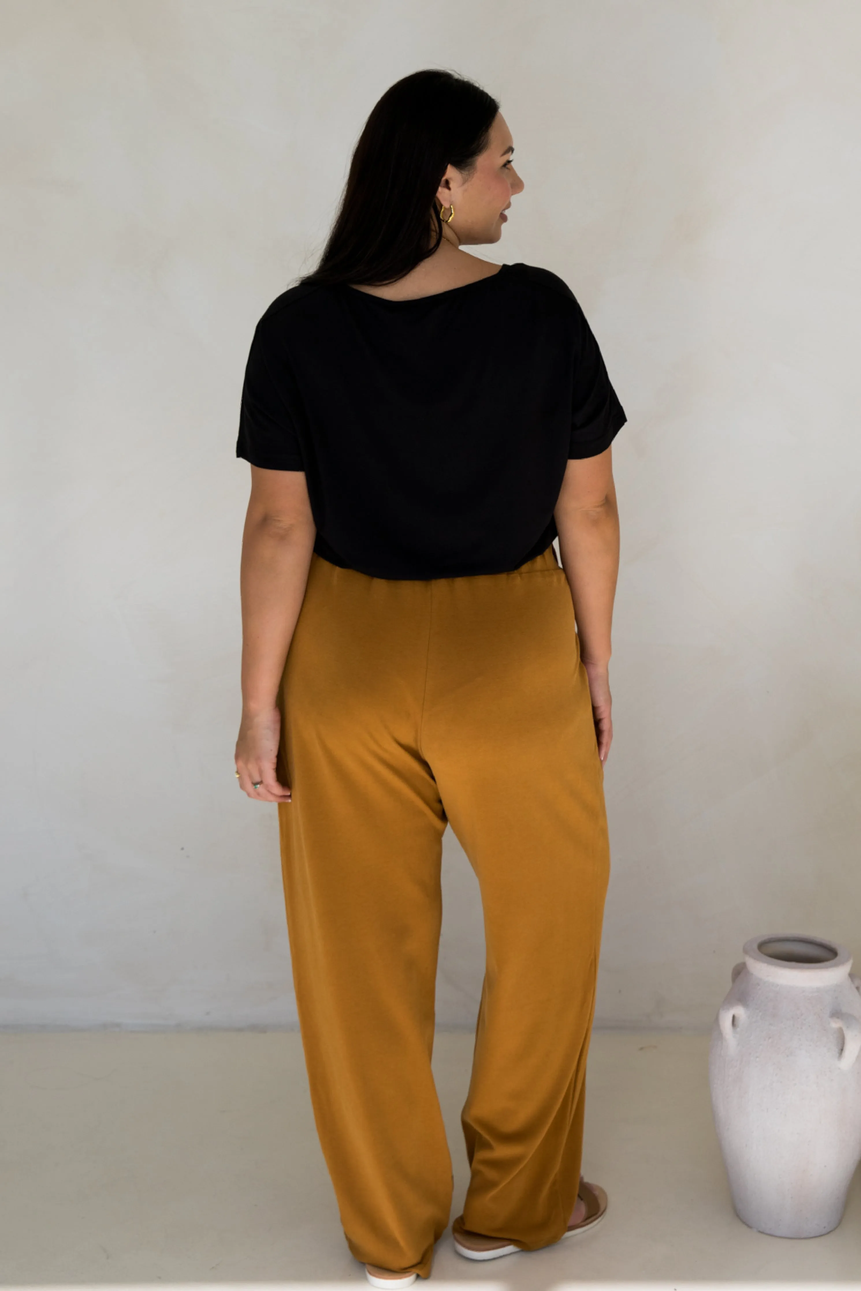 Frankie Lounge Pant in Toffee