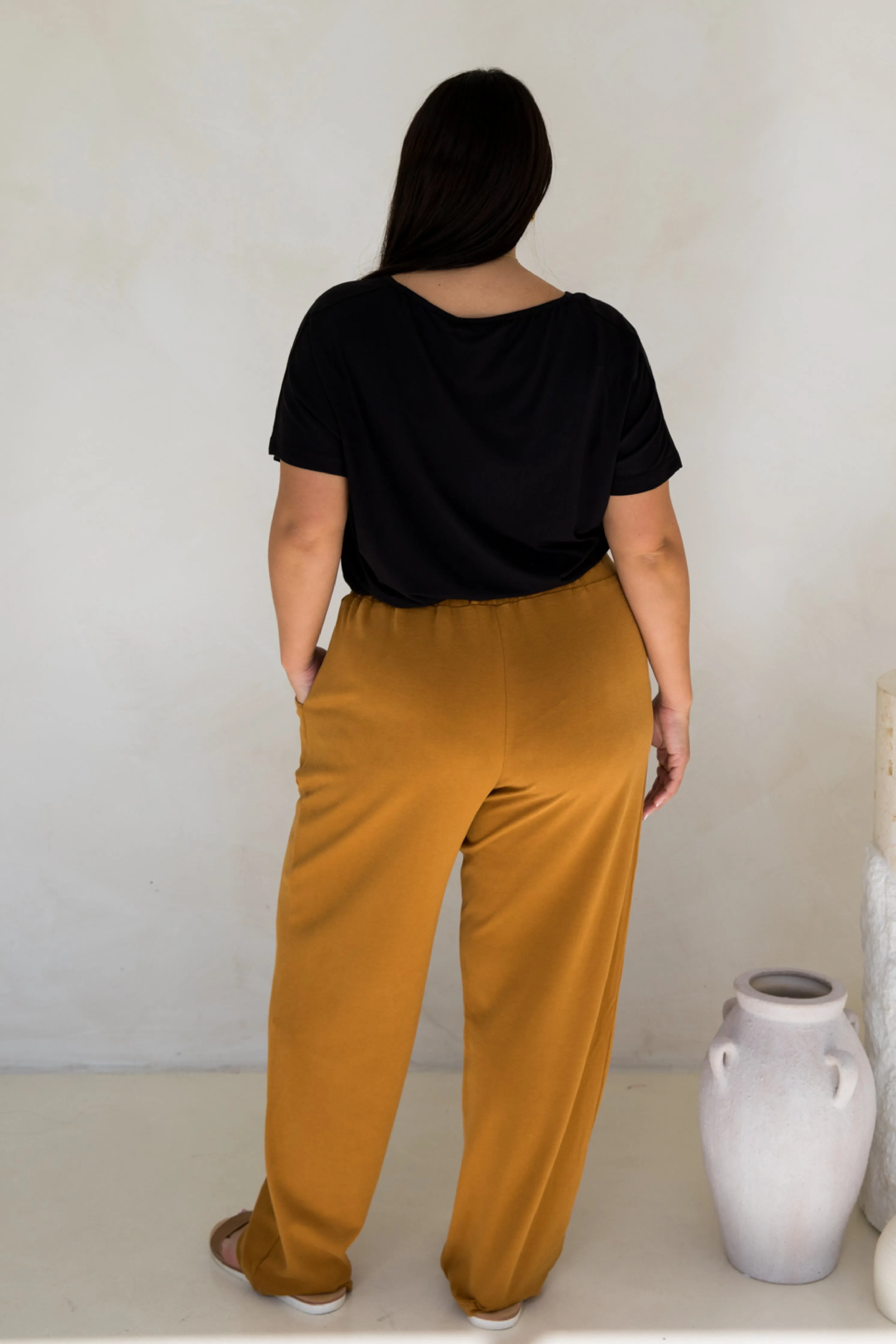 Frankie Lounge Pant in Toffee