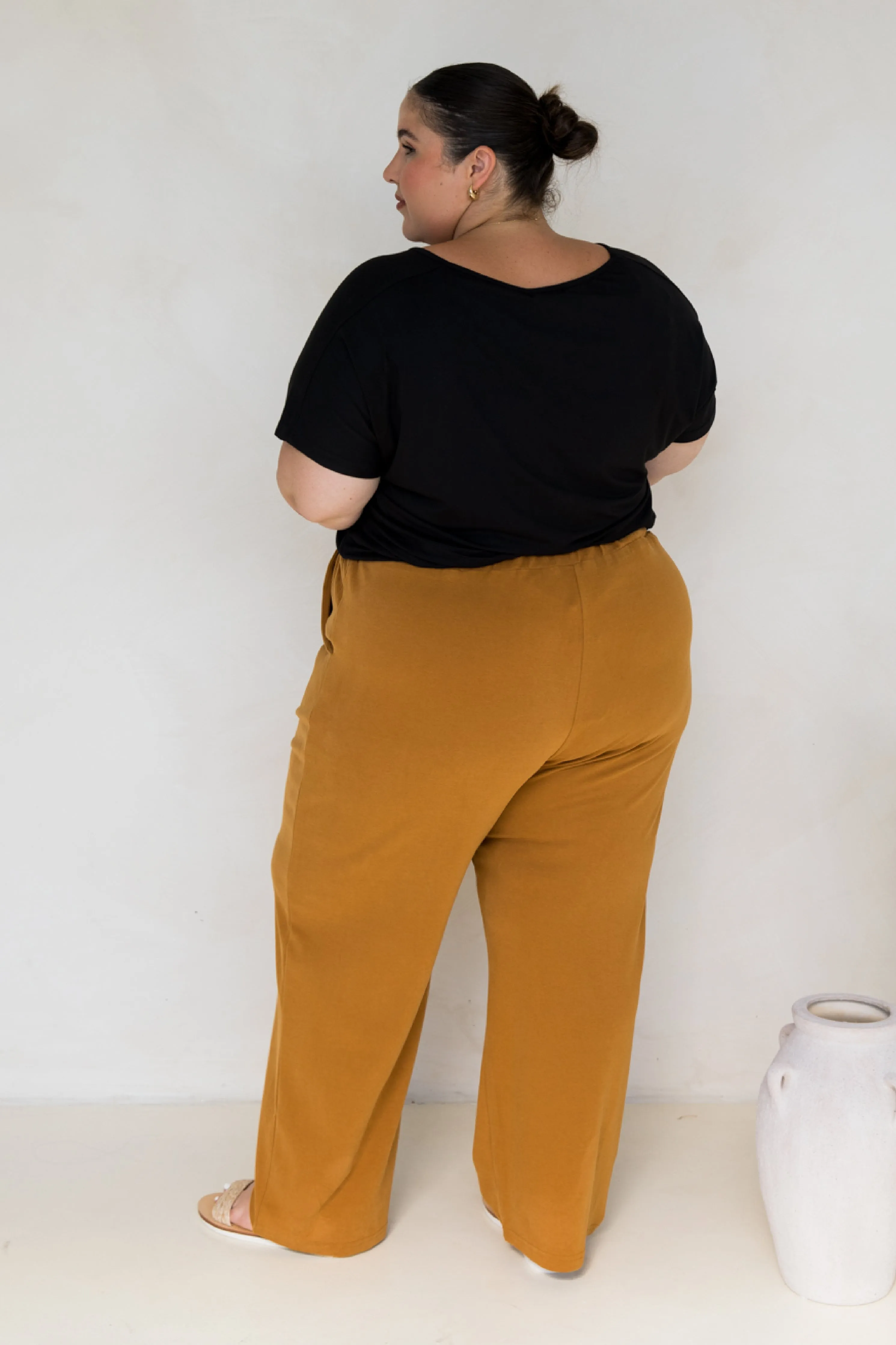 Frankie Lounge Pant in Toffee
