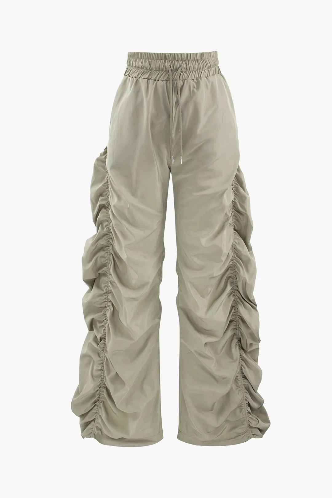Gathered Drawstring Cargo Pantolon