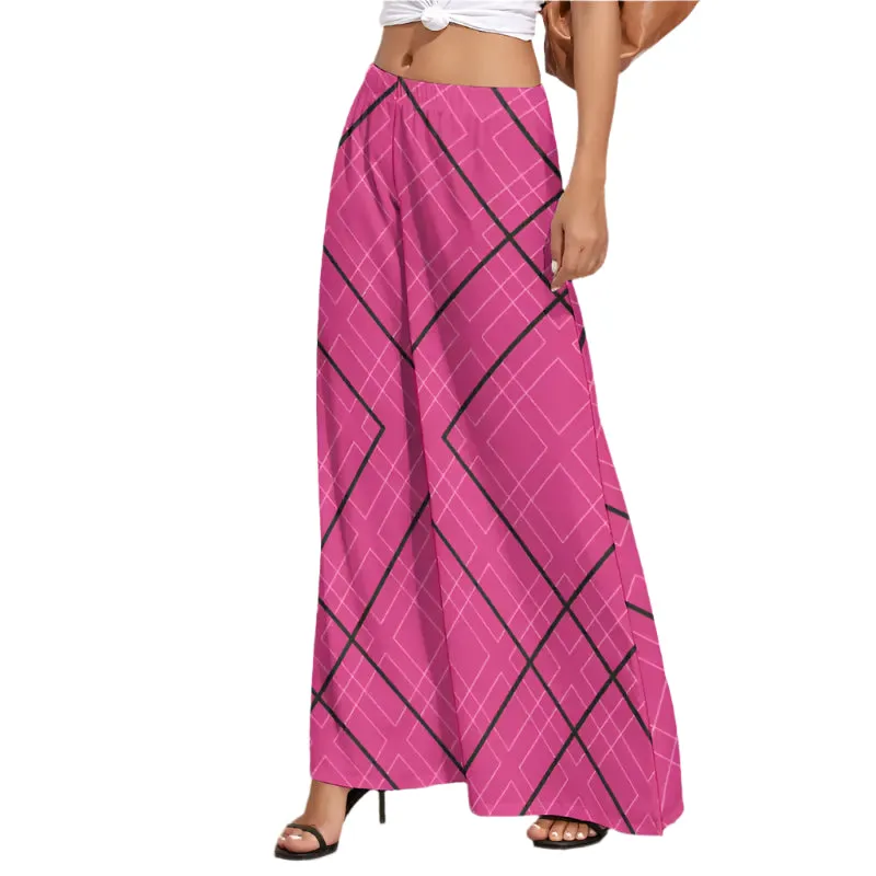 Get Your Groove On with Pink Geometric Wide Leg Pants
