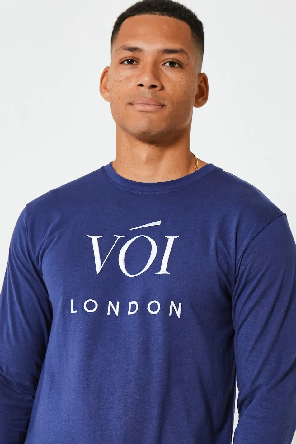 Green Street Cotton Pyjama Set - Navy