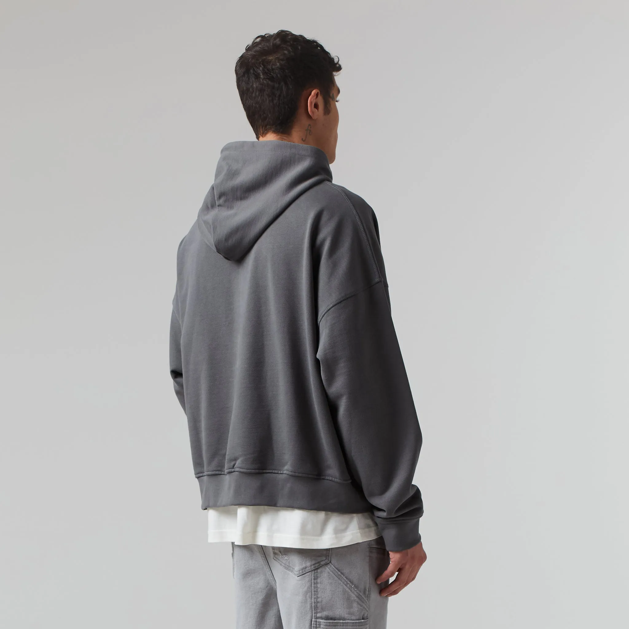 Heavyweight Box Fit Hoodie | Dark Grey