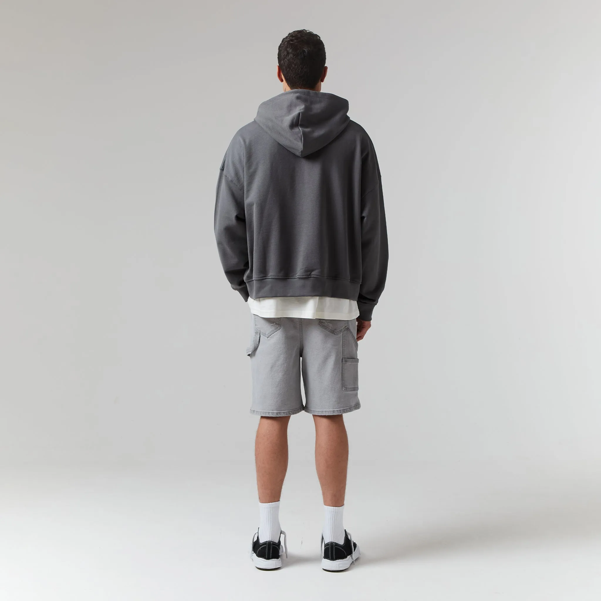 Heavyweight Box Fit Hoodie | Dark Grey