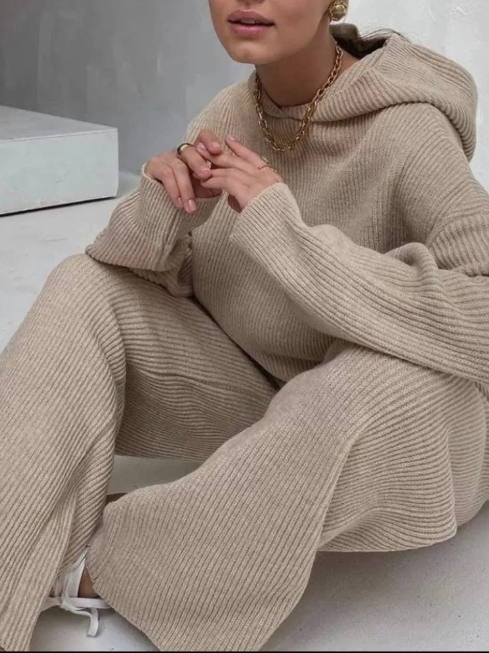 Homebody Knit Lounge Set | Natural