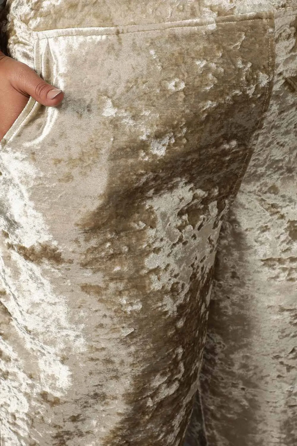 Ivory Velvet Pant