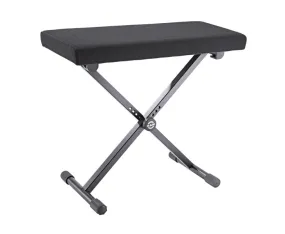 K&M Keyboard Bench Black Fabric