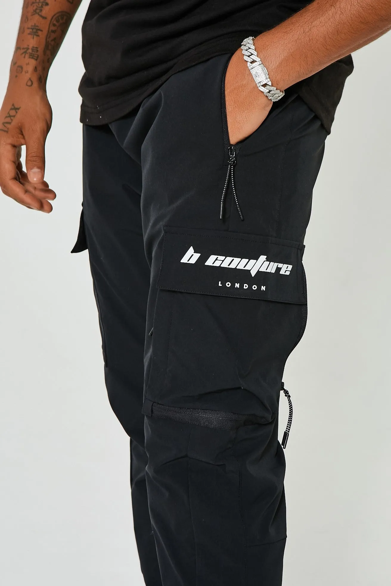 King Street Cargo Pants 2 Pack - Black/Dark Grey