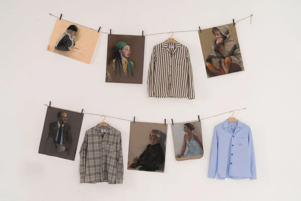 Light Plaid Linen Shirt