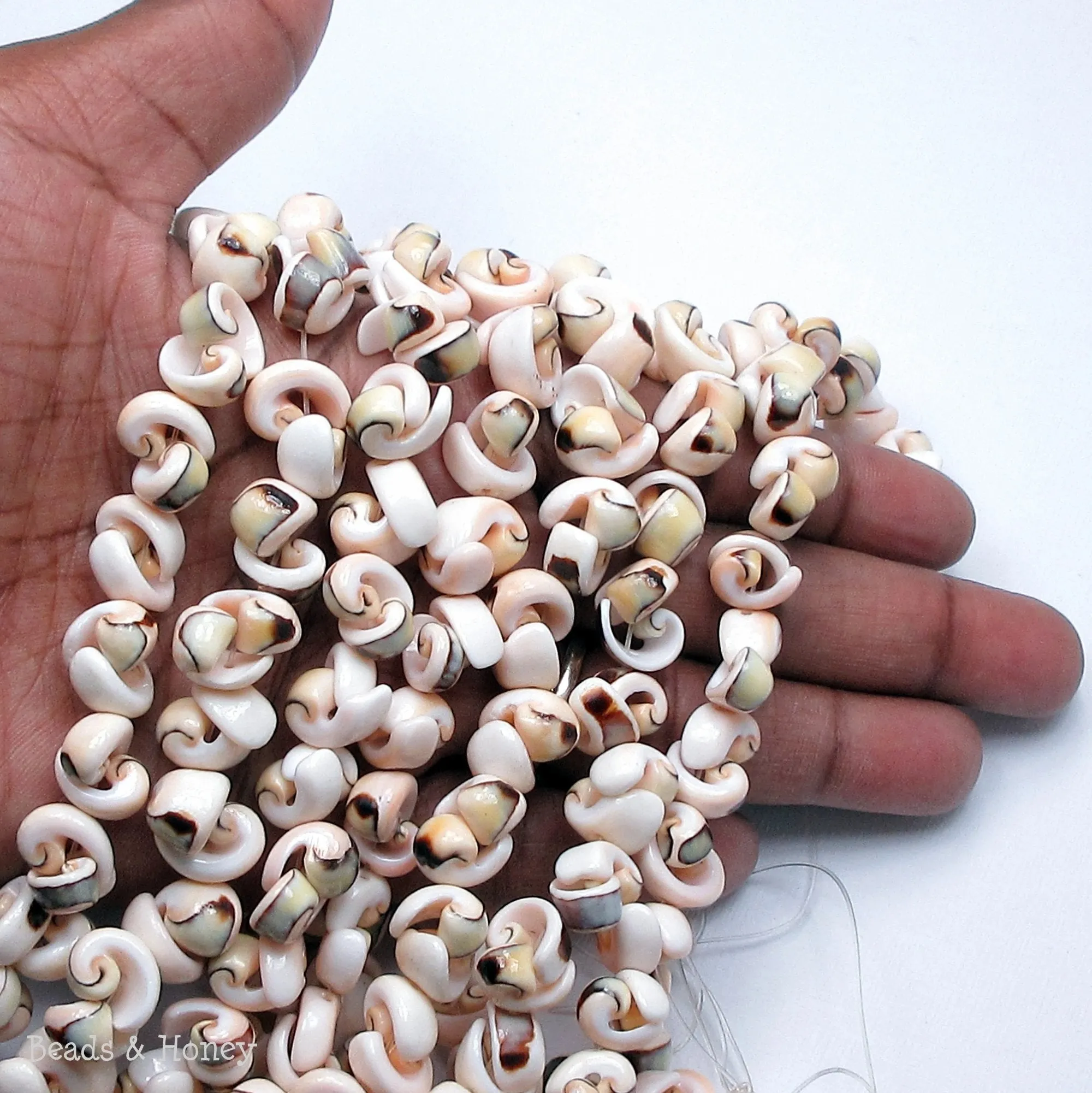 Luhuanos/Luhuanus Shell Popcorn 10x8mm (17-Inch Strand)
