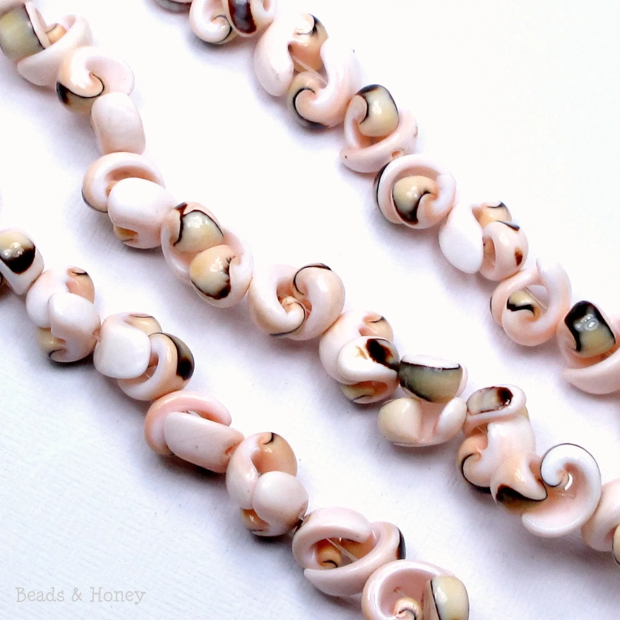 Luhuanos/Luhuanus Shell Popcorn 10x8mm (17-Inch Strand)