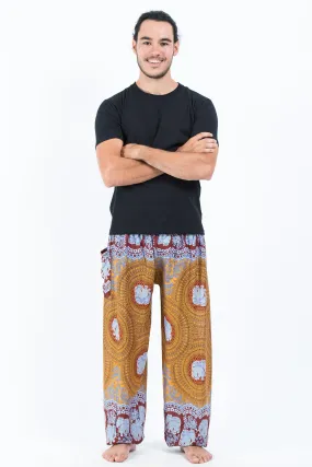 Mandala Elephant Men's Elephant Pants in Bronze