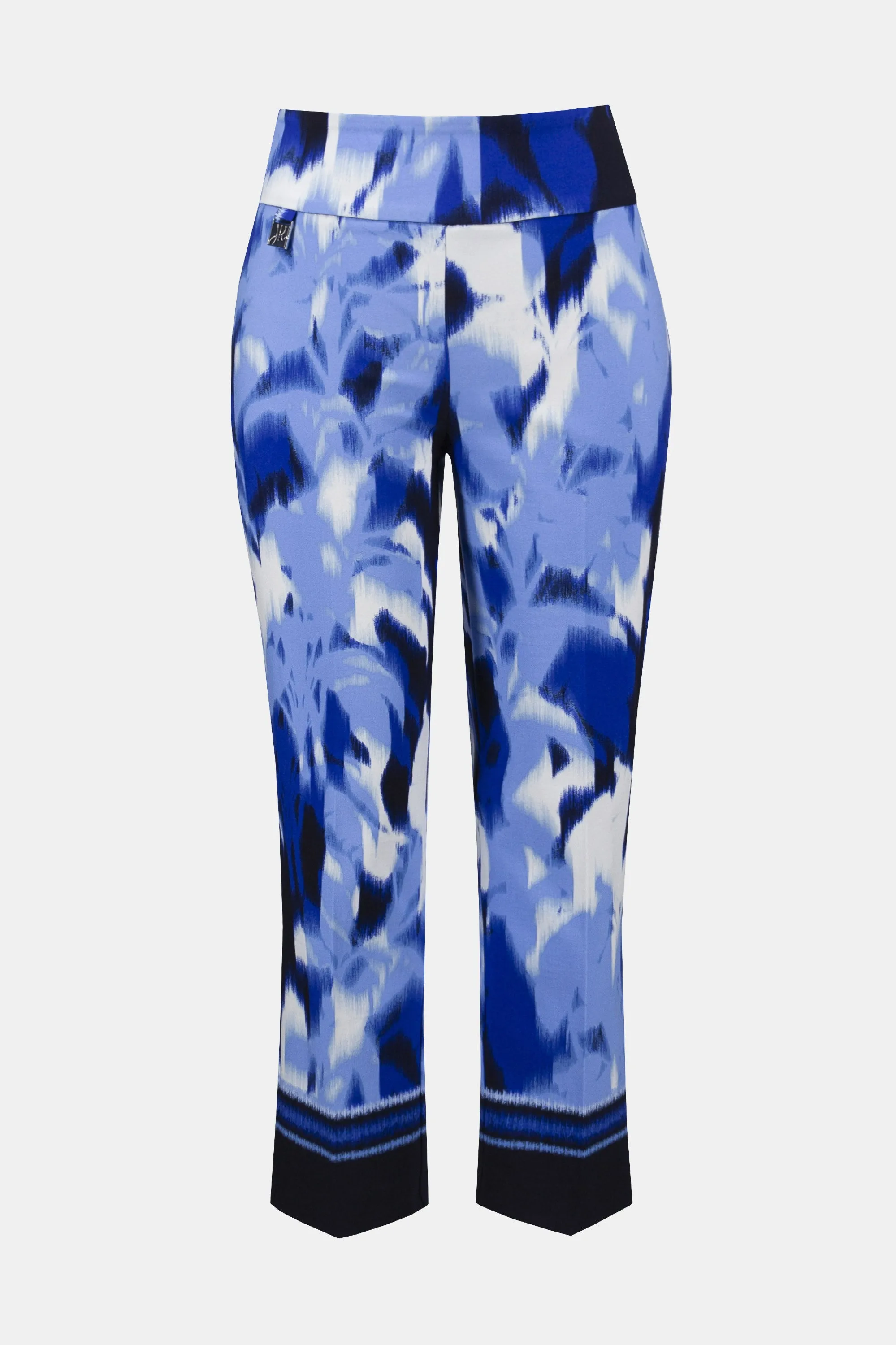 Millennium Tropical Print Cropped Pull-On Pants