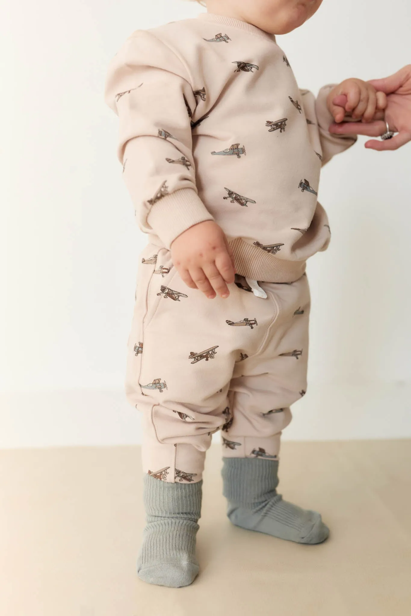 Organic Cotton Jalen Track Pant - Avion Large Shell