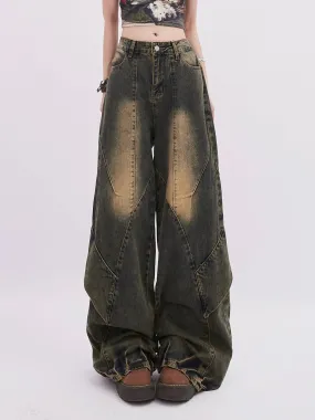Pants Damaged Osh Wide-Loose Denim