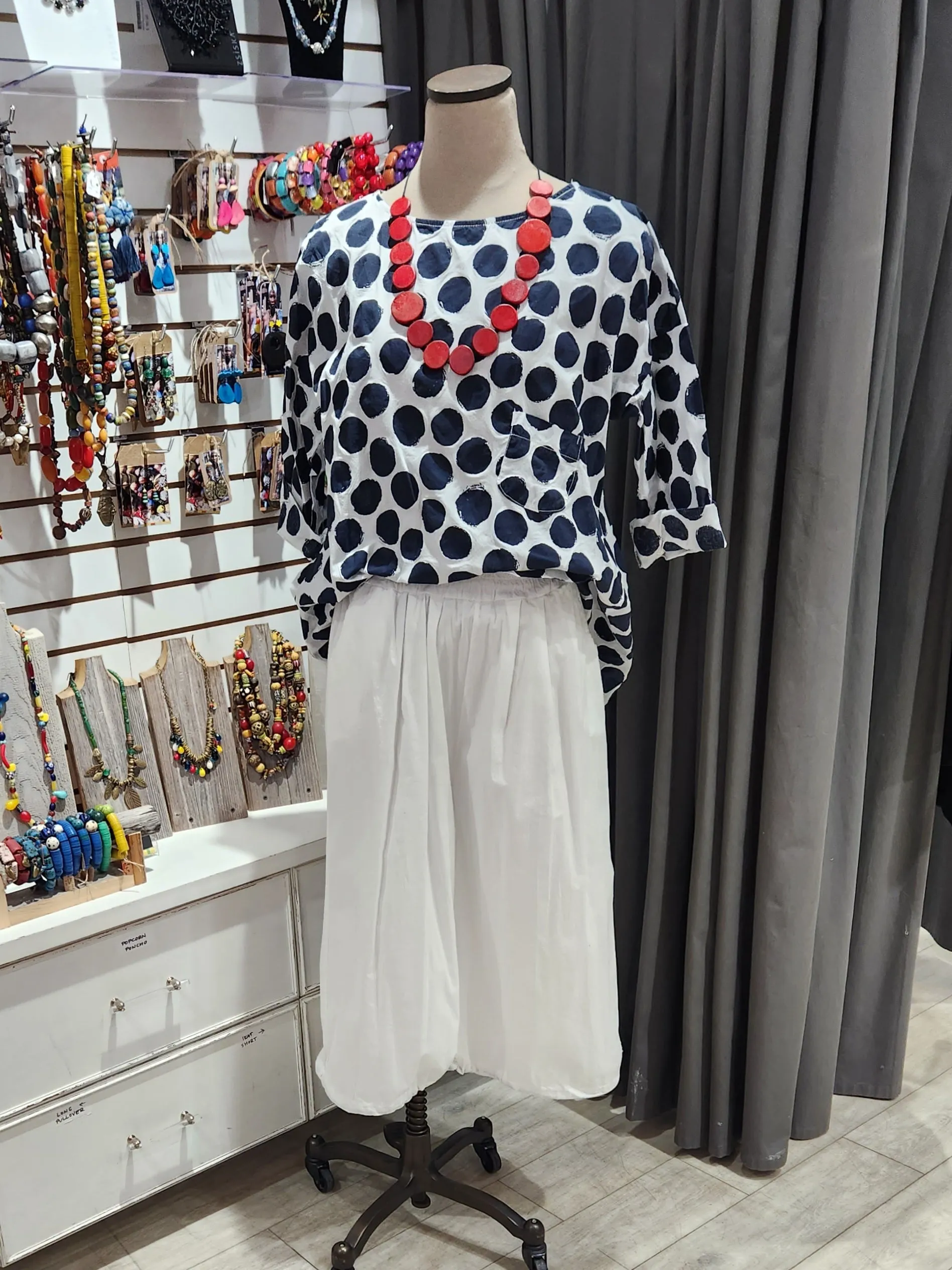 Paolo Tricot, MD3910 Wide Cotton Crop Pant