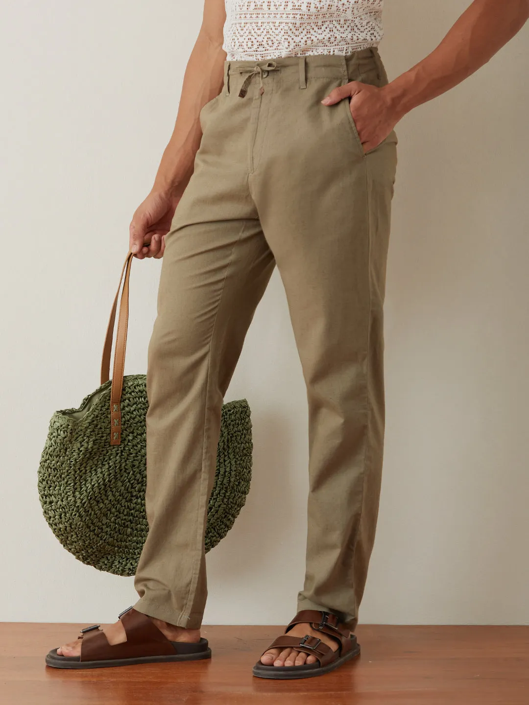 Pista Plain Loose Pants