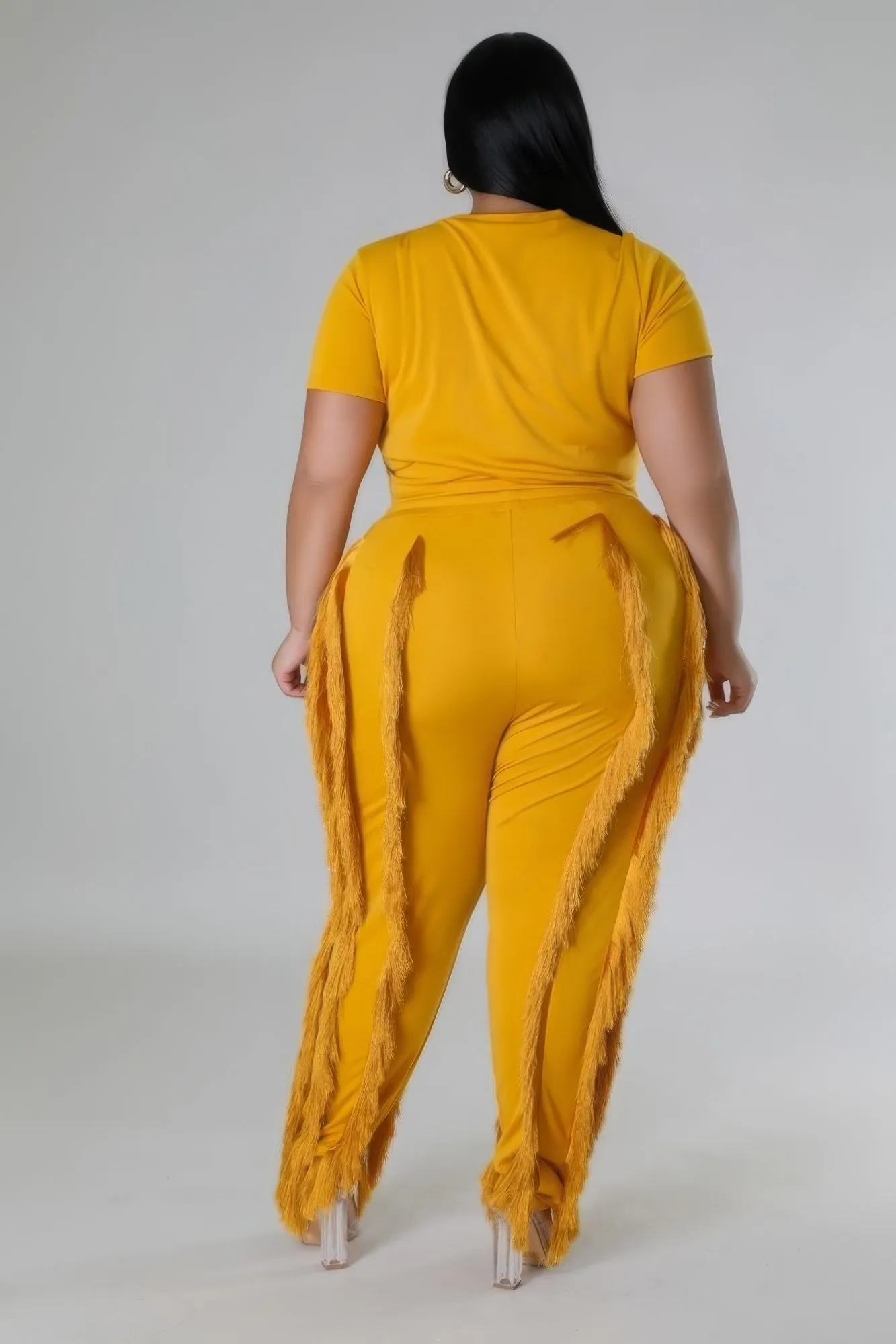 Plus Size High-Waist Pant Set