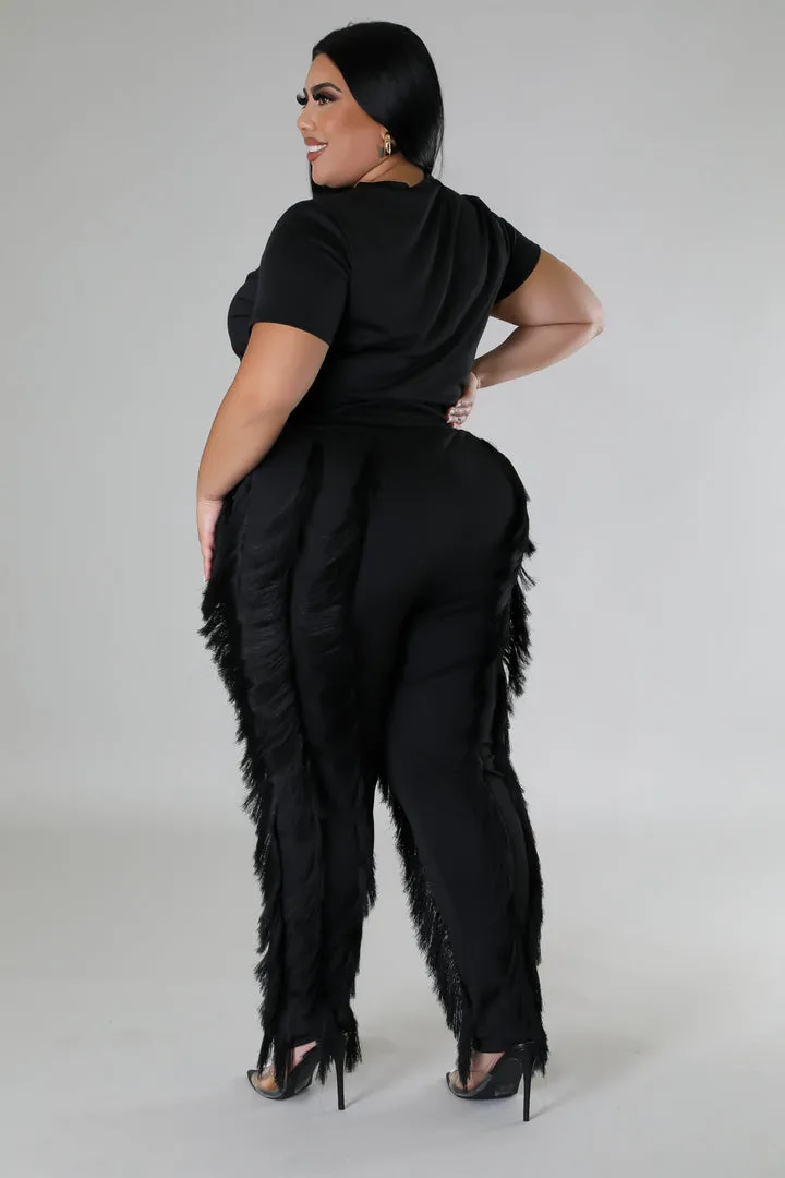 Plus Size High-Waist Pant Set