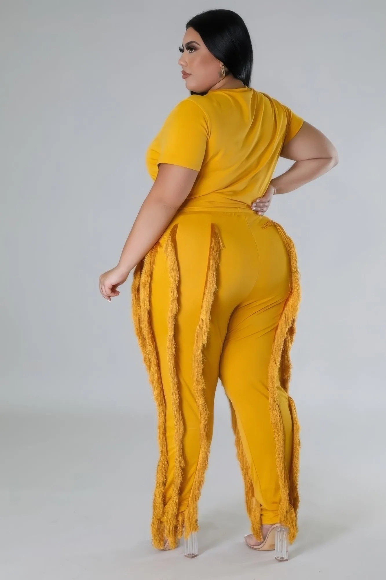 Plus Size High-Waist Pant Set