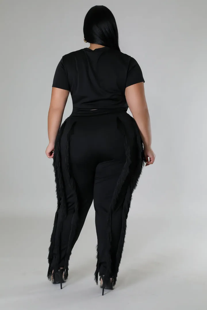 Plus Size High-Waist Pant Set