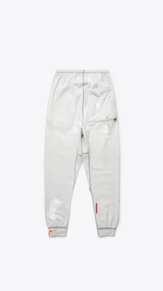 Pocket/Paint 100% Dip Sweatpant - Whiteout Dip