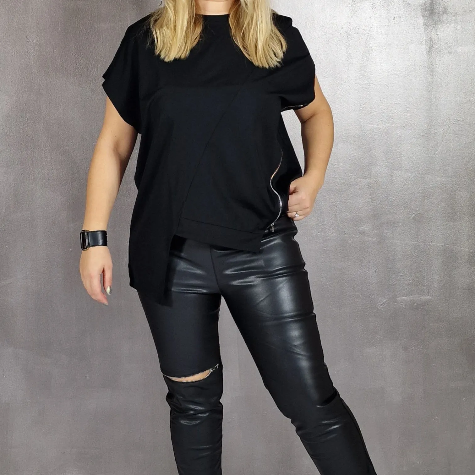 Simple Moderne Zip it T-shirt