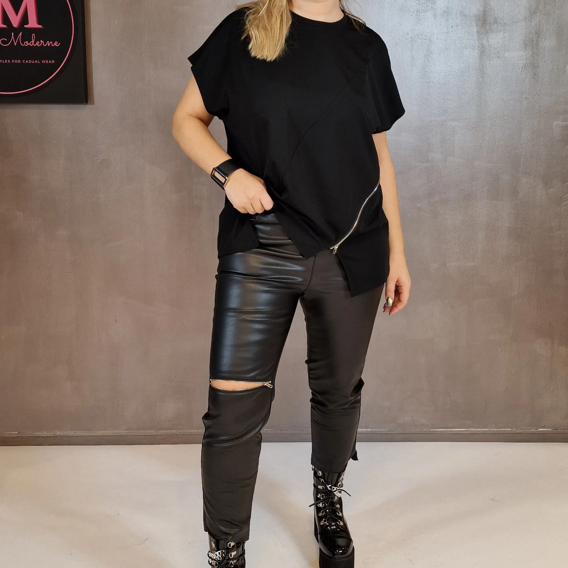 Simple Moderne Zip it T-shirt