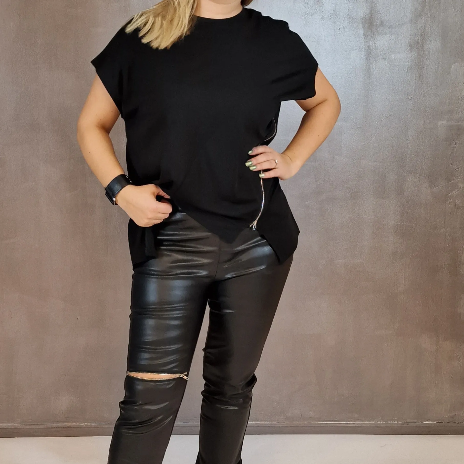 Simple Moderne Zip it T-shirt