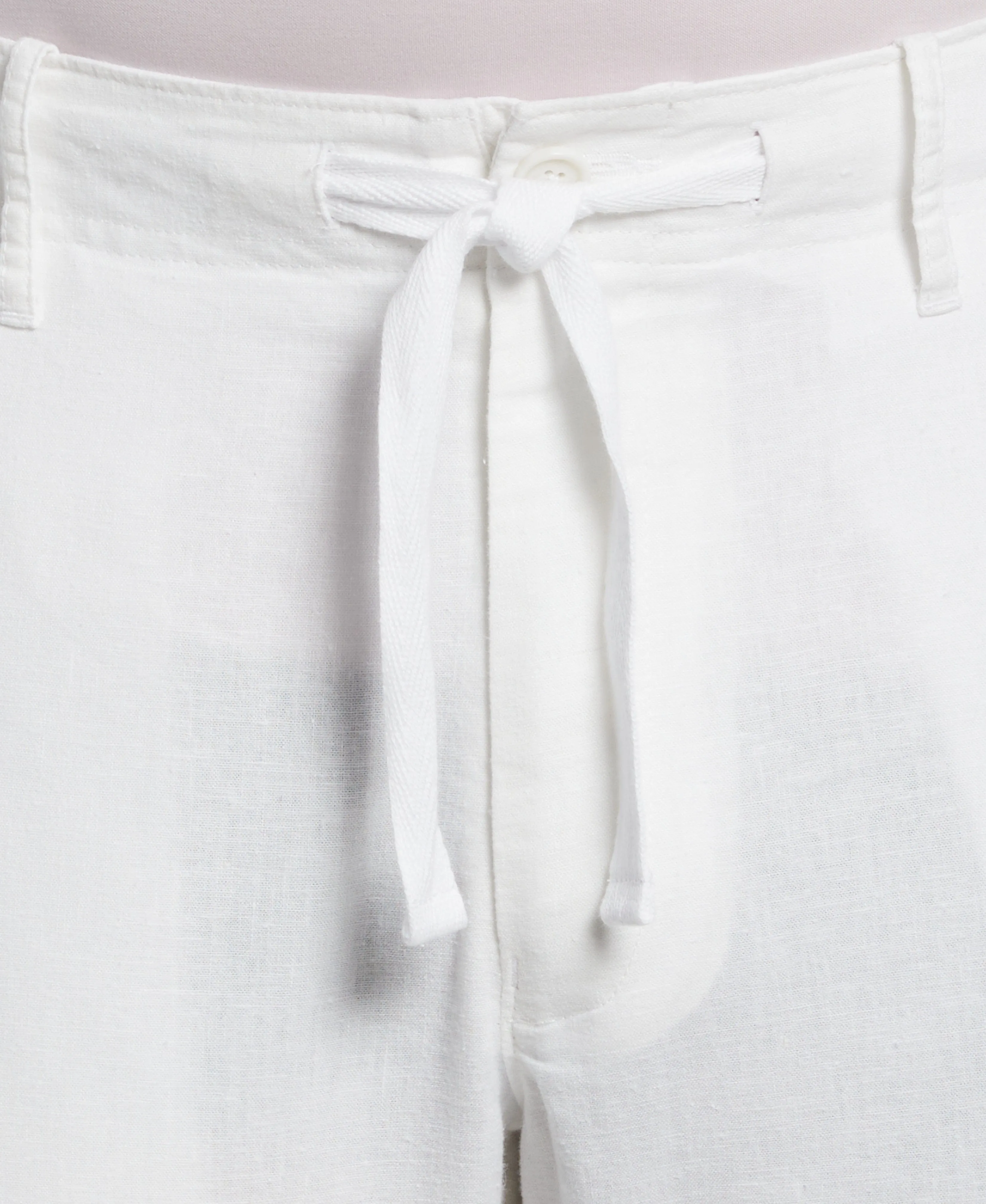 Slim Fit Linen Blend Stretch Pant