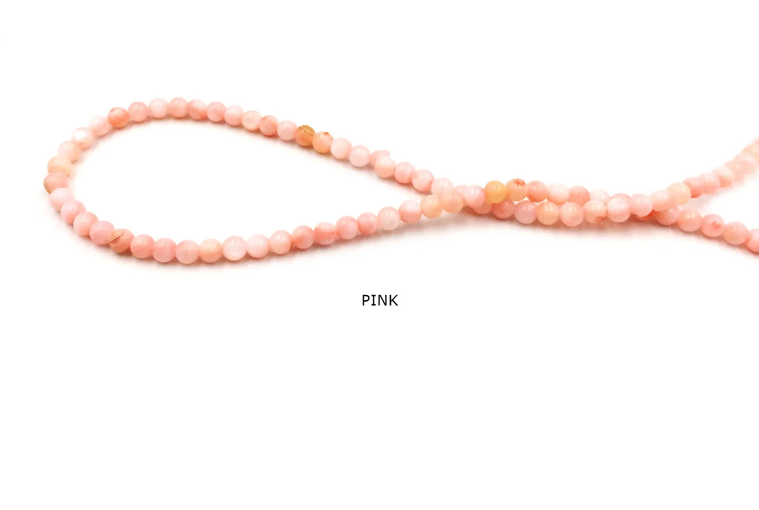 SP1066-3-19  Round Shells Bead 4mm CHOOSE COLOR BELOW