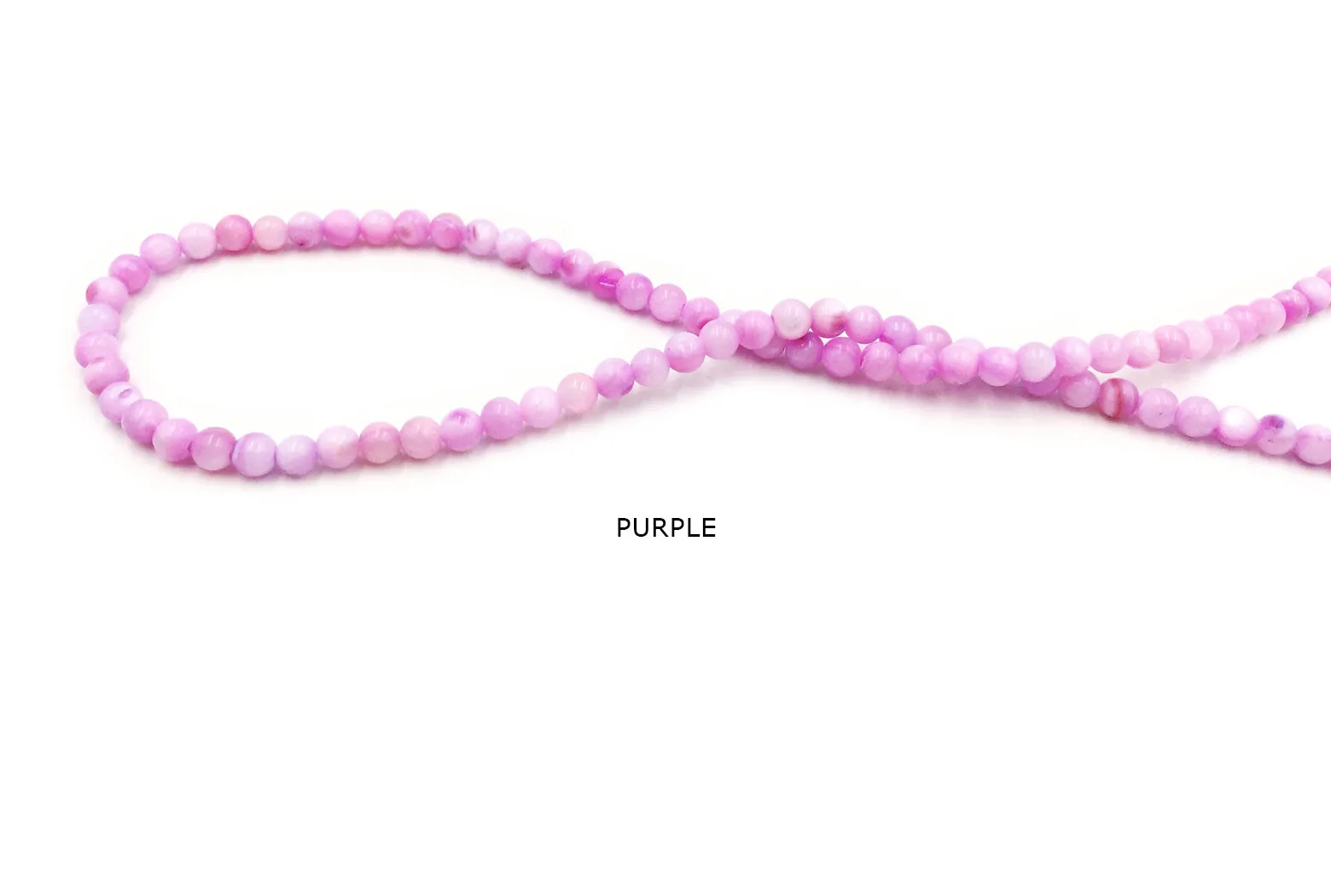 SP1066-3-19  Round Shells Bead 4mm CHOOSE COLOR BELOW