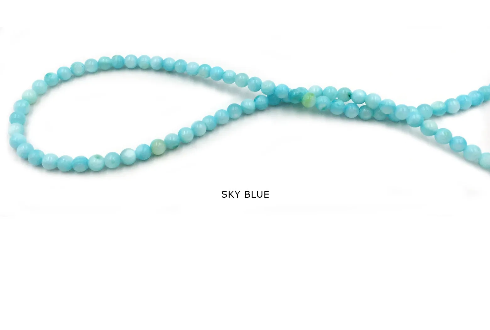 SP1066-3-19  Round Shells Bead 4mm CHOOSE COLOR BELOW