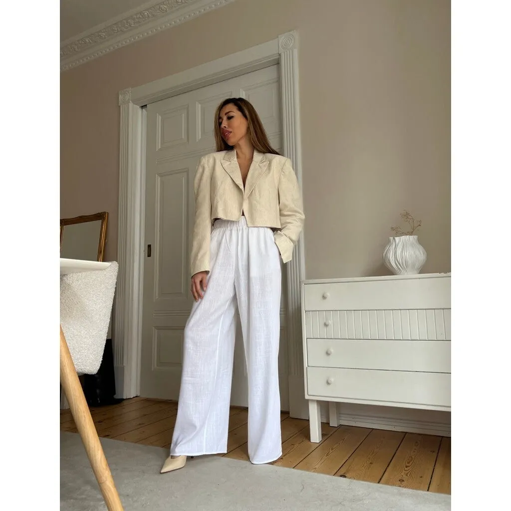 Tara linen pants (RW) / 100020 - White