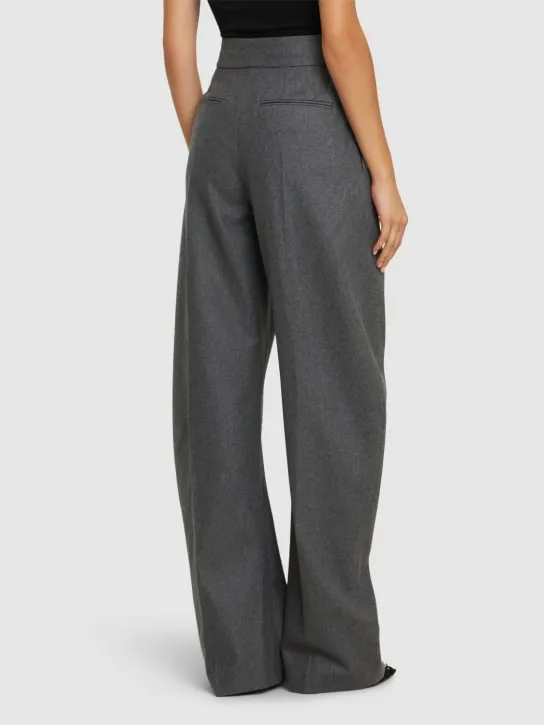 The Attico   Formal wool blend gabardine pants 