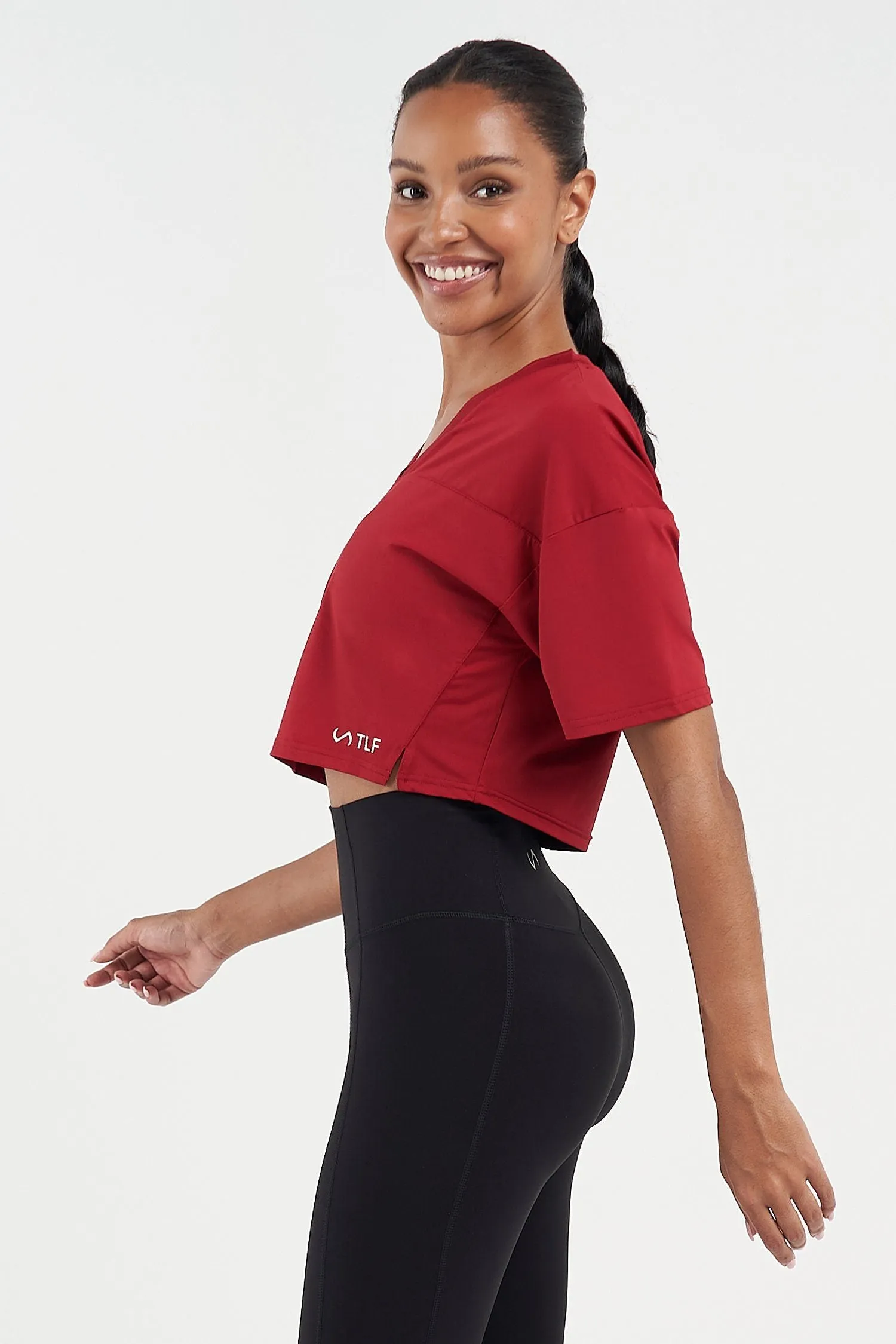 Train-N-Run Short Sleeve Crop Top
