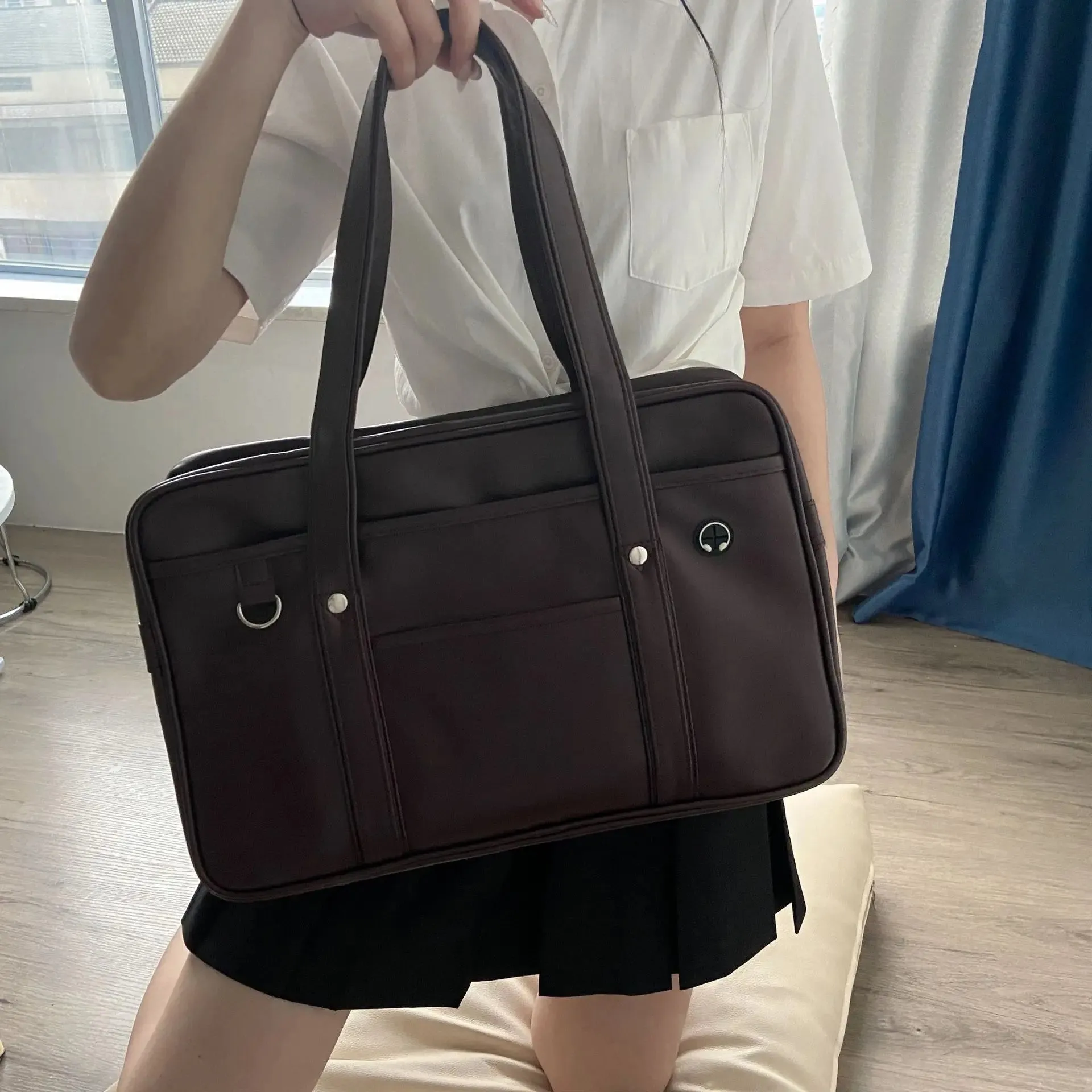 Uakiss Japanese two-dimensional student JK uniform bag girl PU schoolbag COS wear-resistant waterproof one-shoulder Messenger handbag