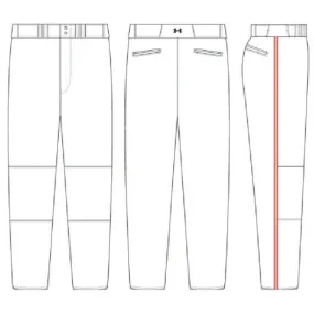 Under Armour Open Bottom RunDown Pants with Custom Piping