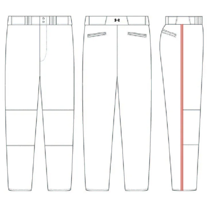 Under Armour Open Bottom RunDown Pants with Custom Piping