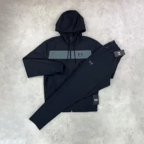 Under Armour Sportstyle Windbreaker Jacket/ Pants Tracksuit Set Black