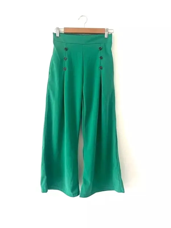 Women's Broad Leg Pants Casual  B-199178
