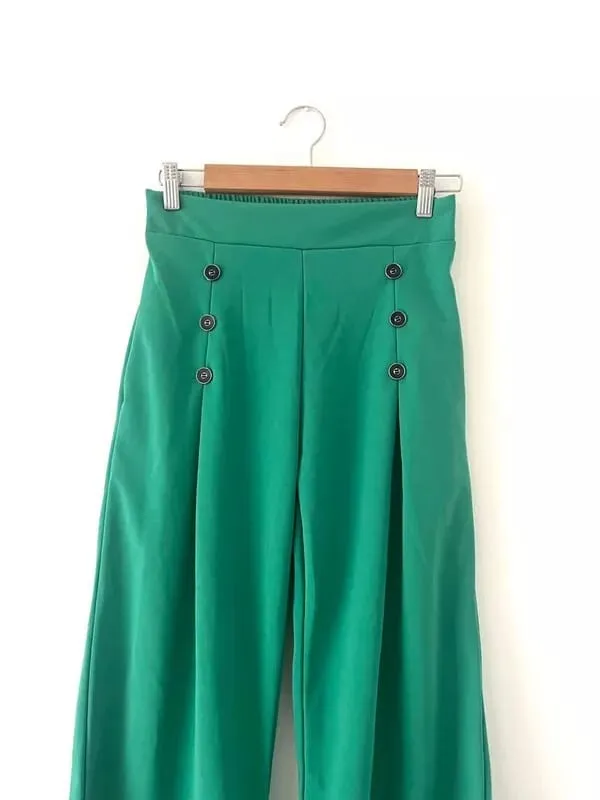 Women's Broad Leg Pants Casual  B-199178