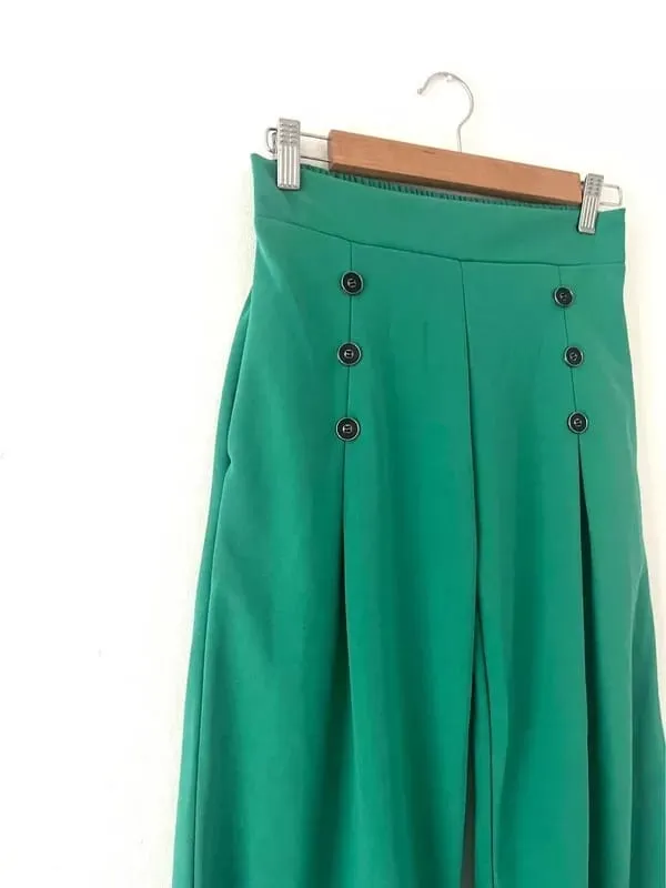 Women's Broad Leg Pants Casual  B-199178