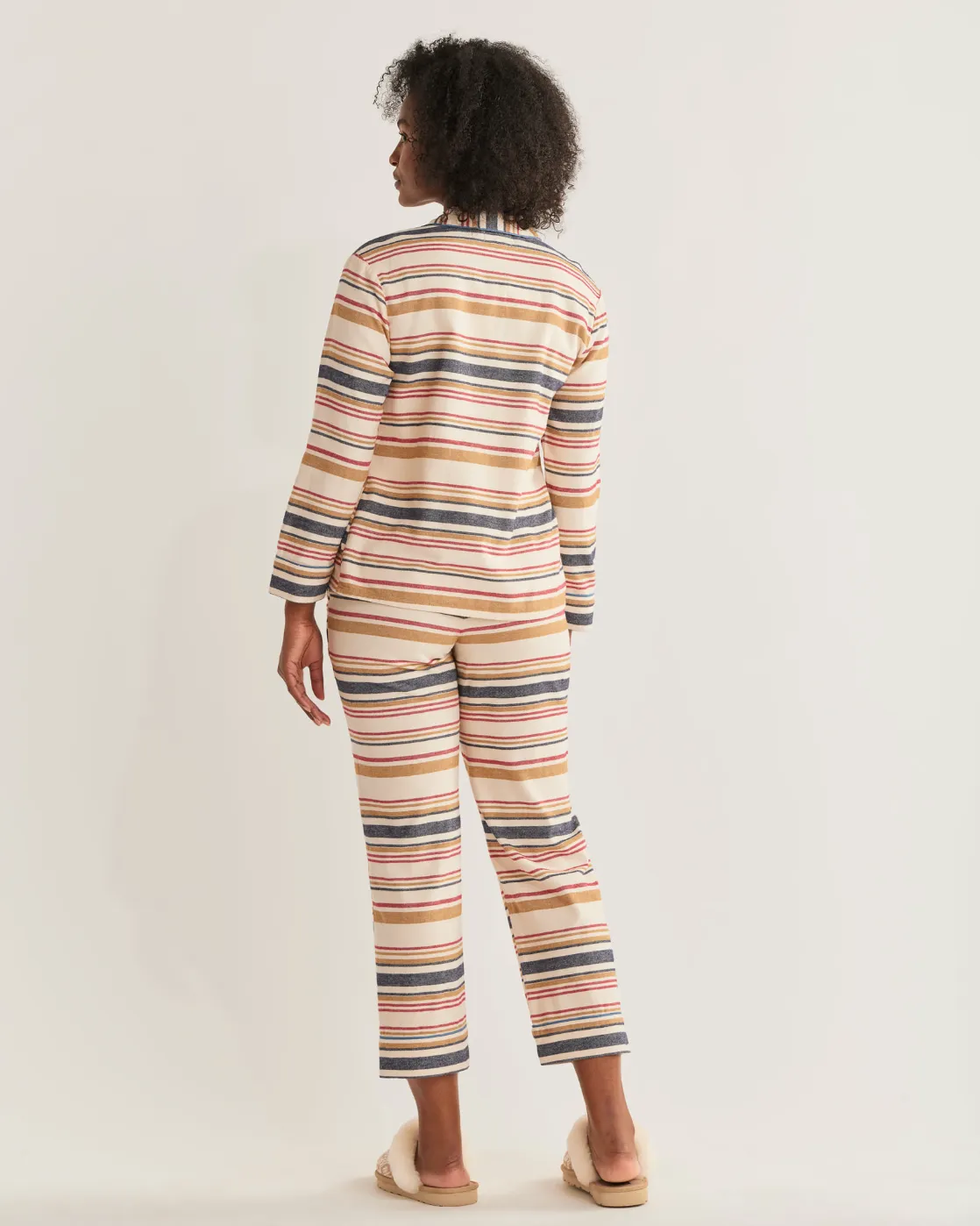 Women's Pajama Set<br>Ivory Scout Stripe